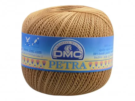 DMC Petra No. 8 Crochet Yarn Unicolor 53045 Beige