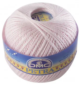 DMC Petra No. 8 Crochet Thread Unicolor 54461 Light Pink