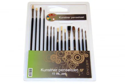Artino Brush Set Assorted Sizes - 15 pcs