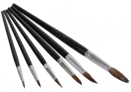 Artino Paint Brushes/Artist Brush Set Round Goat Hair Assorted Sizes -