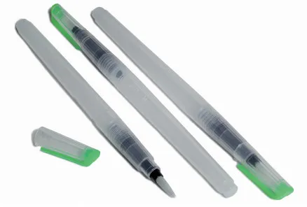 Artino Brush Set with Water Container 8ml Assorted Sizes - 3 pcs