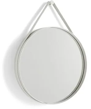 HAY Strap No 2 Mirror Ø50 Light Grey