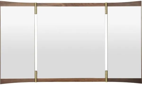 Gubi Vanity 3 Mirror American Walnut