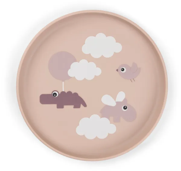Foodie Plate Happy Clouds Powder