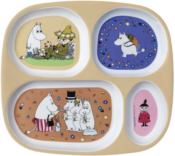 Moomin 4-part plate